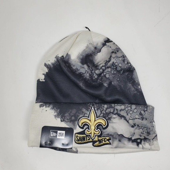 New Era 2022 Sideline Ink Dye Cuffed Knit Hat - New Orleans Saints - Picture 1 of 4